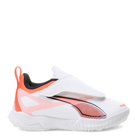 Championes Infantiles Puma JAY Blanco - Anaranjado - Negro