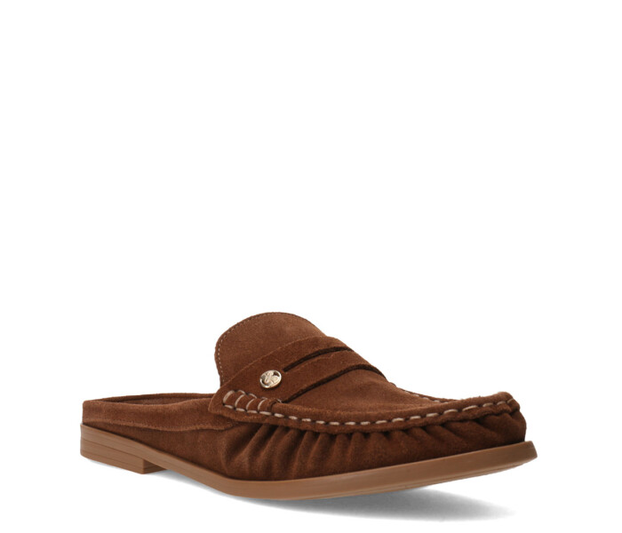 Zuecos de Mujer Bottero Mocasin Marrón Café