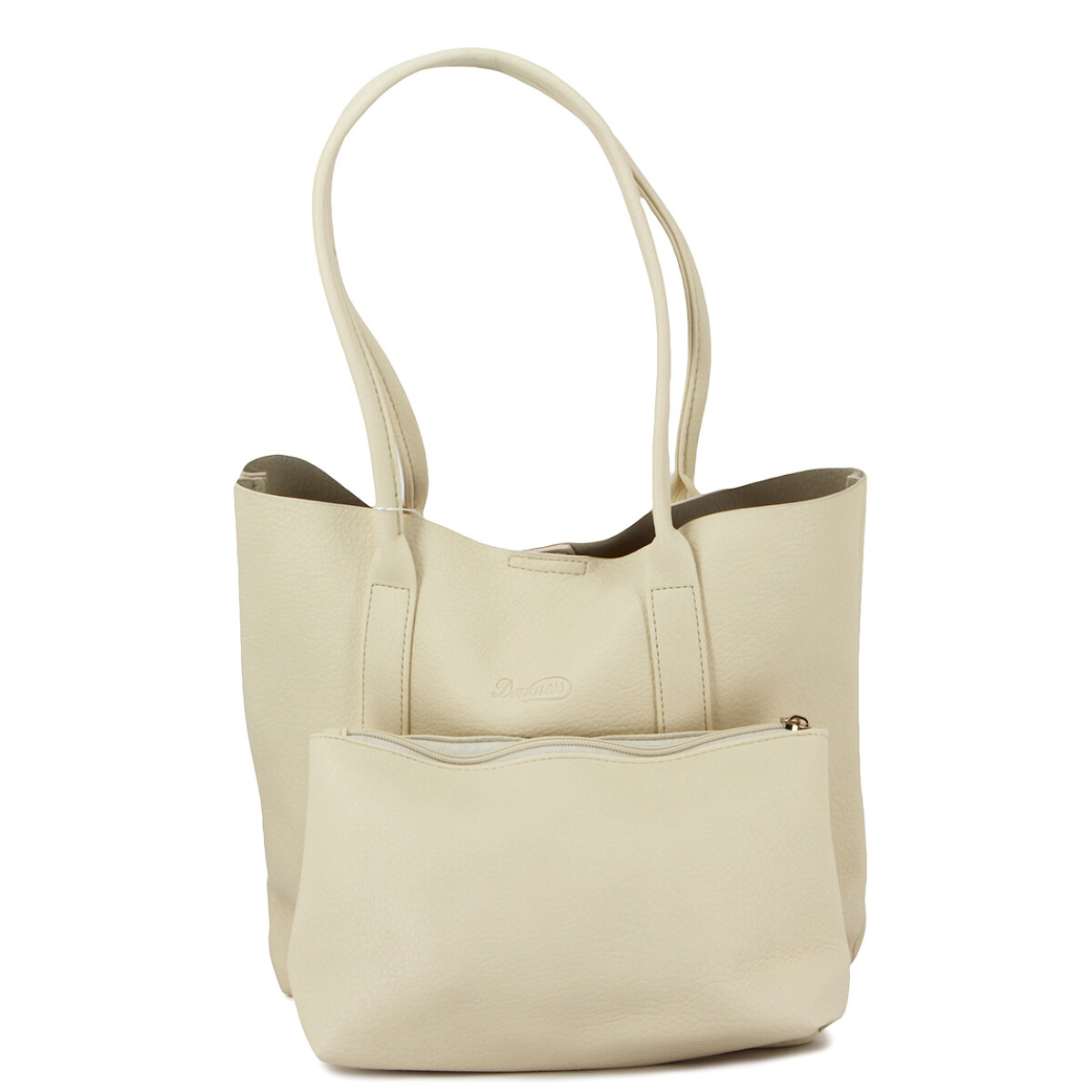 Cartera Mujer Darkness - Crema 