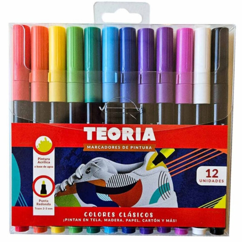 MARCADOR PINTURA TEORIA X 12 CLÁSICOS Marcador Pintura Teoria X 12 Clásicos