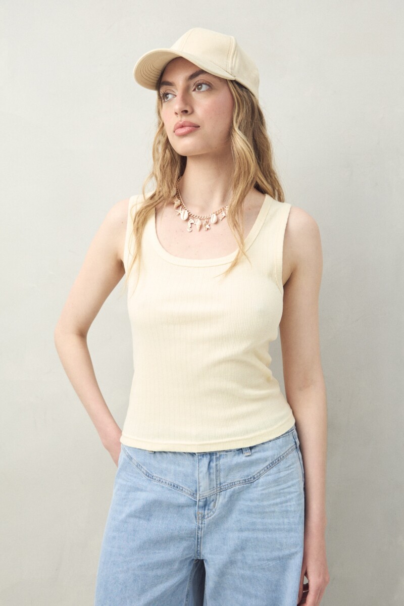 TOP EMILIO AMARILLO PASTEL