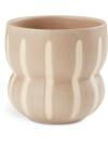 Maceta JERRY Ø14xA13cm beige con rayas Maceta JERRY Ø14xA13cm beige con rayas