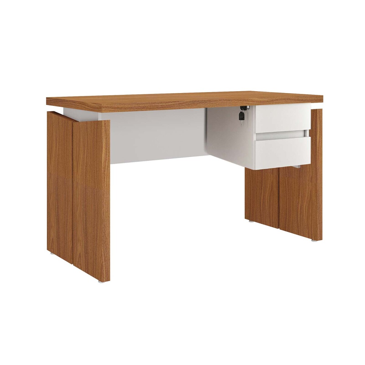 ESCRITORIO CON CAJÓN 145 - MDF MARRON YMIR 