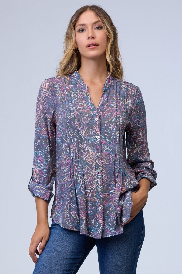 Camisa Print GRIS/MULTI
