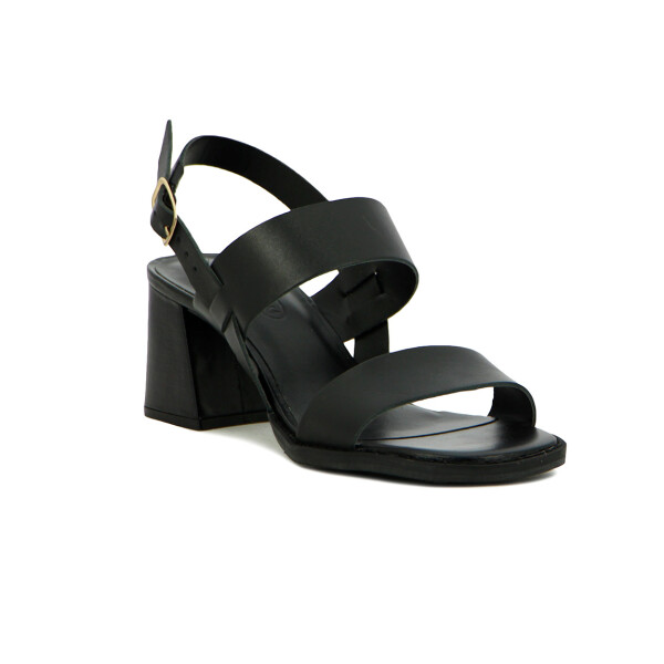 Sandalias Mujer Darkness Cuero Negro