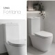 Inodoro Ferrum Fontana Con Mochila Y Tapa BLANCO