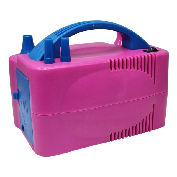 Maquina Inflador Globos Compresor 2 Injectores Cumpleaños Color Variante Rosado