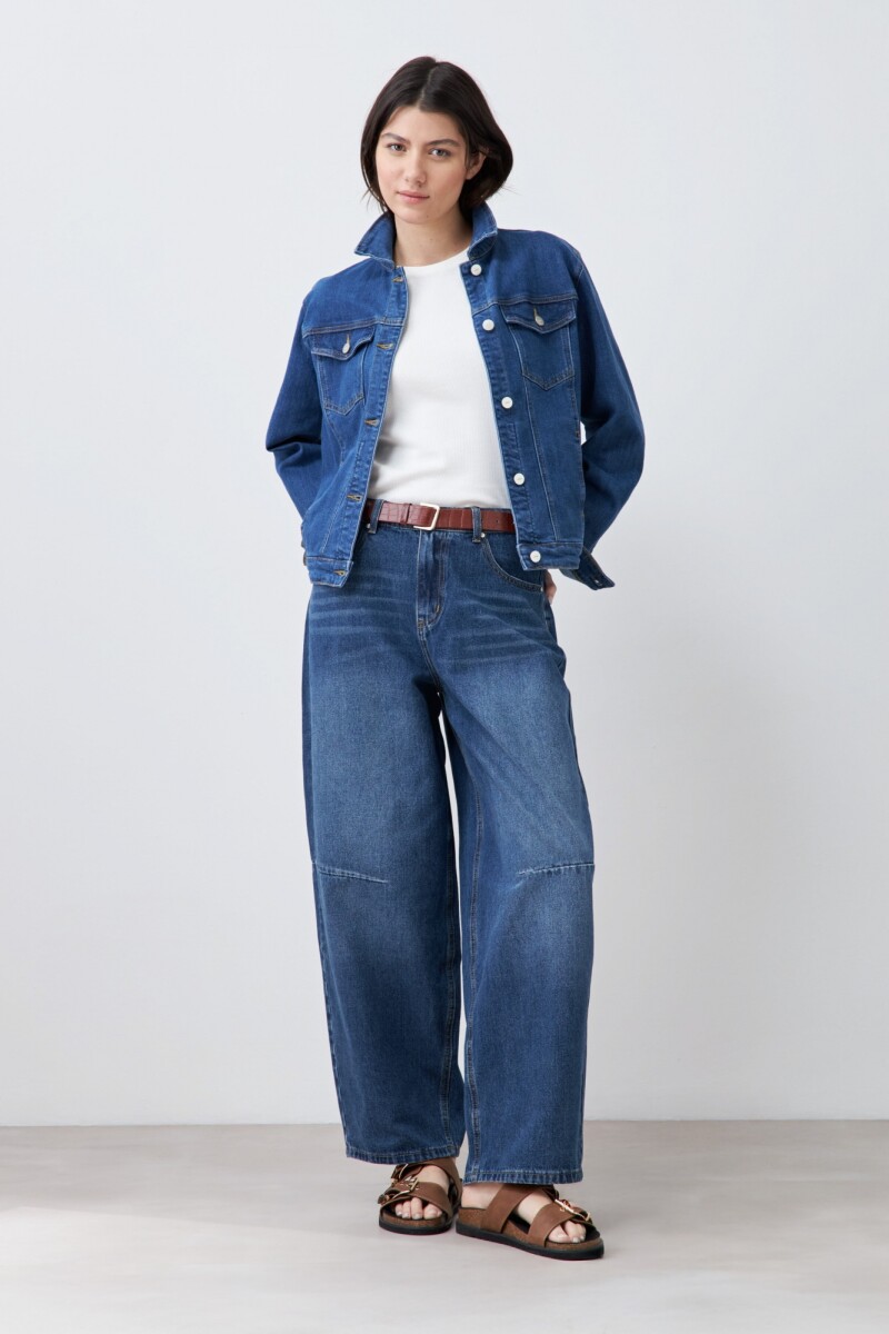 Campera clásica de jean jean medio