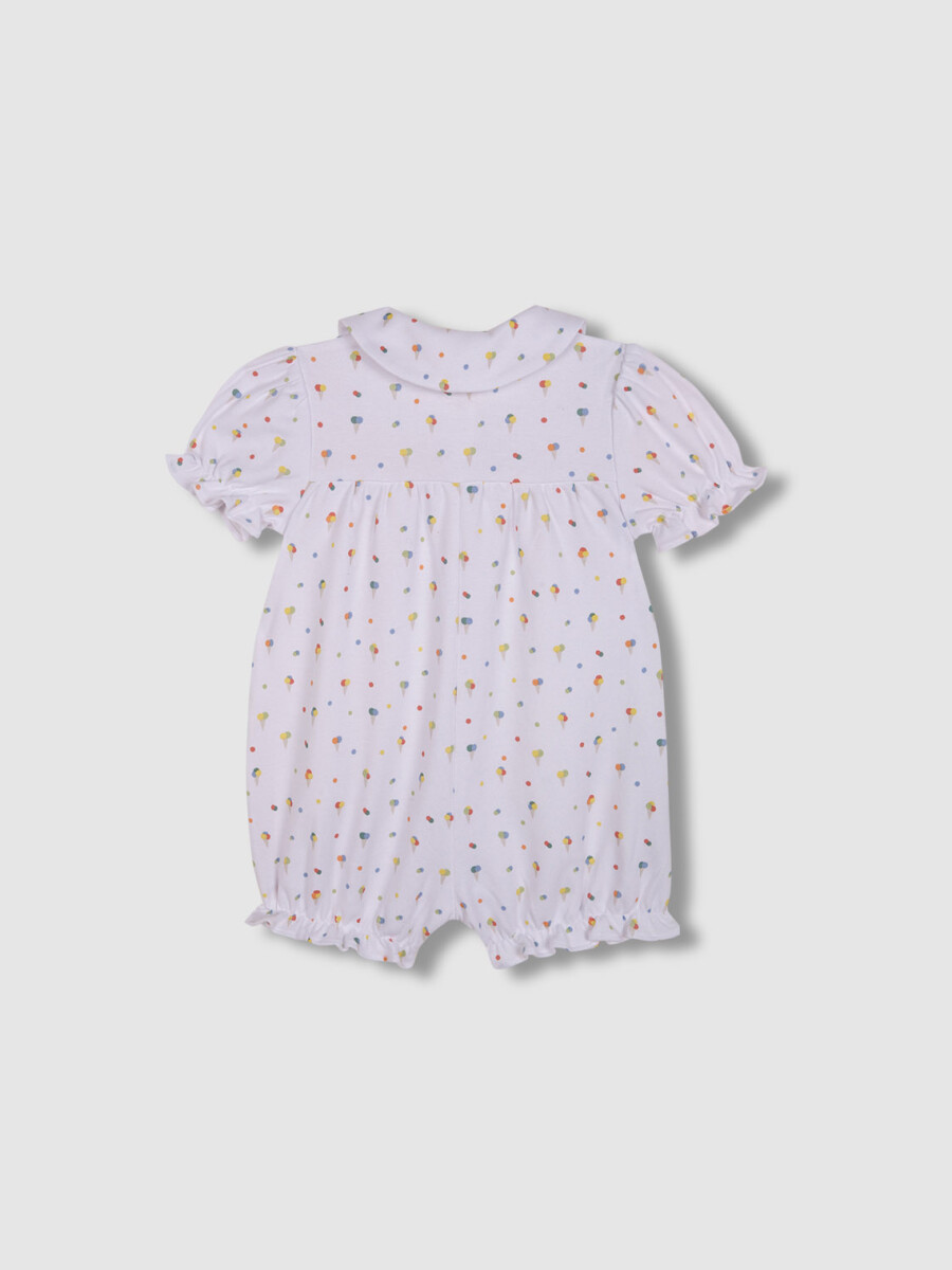 Pijama Estampado Helados Blanco