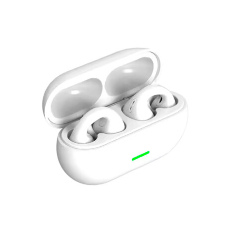 Auriculares Earcuffs Sound Estéreo Livianos Cómodos Modernos Blanco