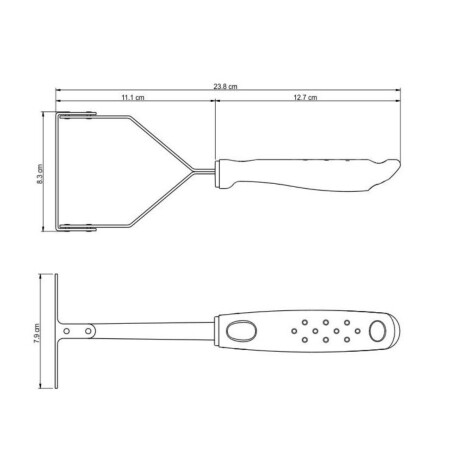 Pisapapas Utilita Blanco Acero Inoxidable Tramontina Pisapapas Utilita Blanco Acero Inoxidable Tramontina