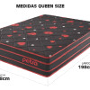 Sommier Petra Somier Colchón Queen 30cm Reversible 150 Kg Color Negro Sommier Petra Somier Colchón Queen 30cm Reversible 150 Kg Color Negro