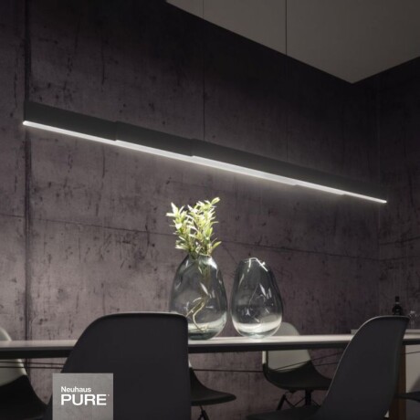 Colgante led lineal motorizado con varias funciones, gris plata Colgante led lineal motorizado con varias funciones, gris plata