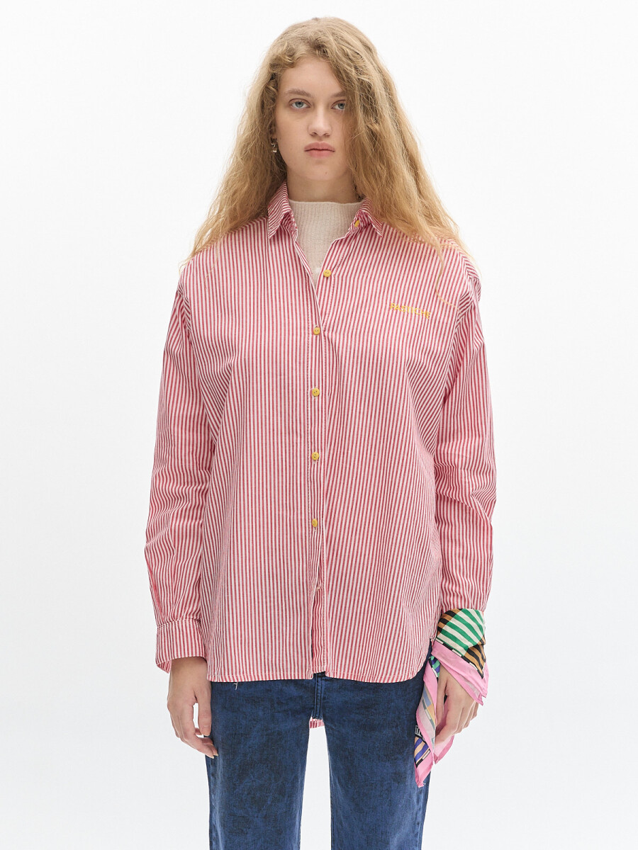Camisa Noble Stripes - Rojo 