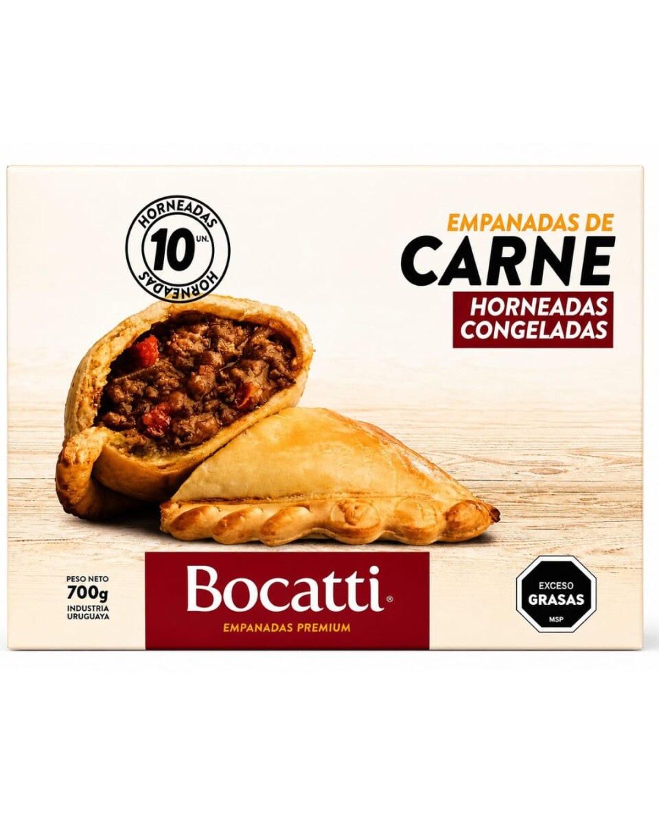 EMPANADAS DE CARNE BOCATTI PREMIUM X 10 