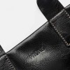 Cartera de Mano Capri En Cuero Liso Negro