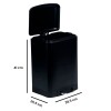 Tacho cesto de basura acero inoxidable 12L negro Tacho cesto de basura acero inoxidable 12L negro
