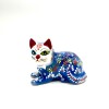 Gato de cerámica Azul