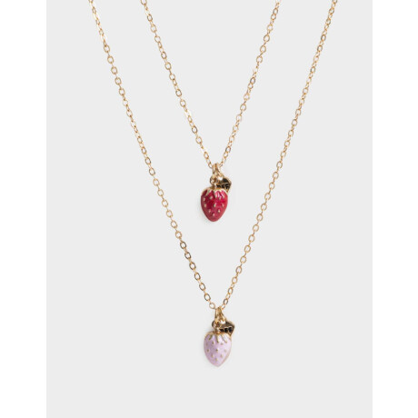 Collares Infantiles Con frutas Dorado