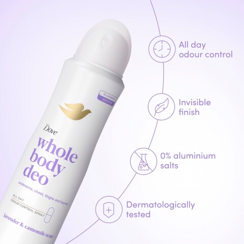 Dove All Body deo corporal lavanda y manzanilla 150ml Dove All Body deo corporal lavanda y manzanilla 150ml