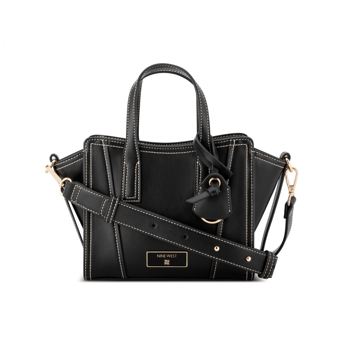 Satchel Handbag Fleura Small - Black 