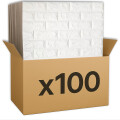 Placas Autoadhesivas Para Revestimiento De Pared Pack x100 Blanco