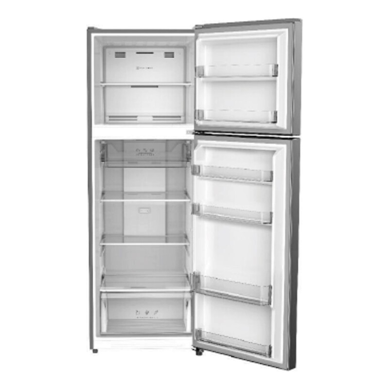 Heladera con freezer Midea MDRT385MTR03 color plateado con capacidad de 281L Heladera Con Freezer Midea Mdrt385mtr03 Color Plateado Con Capacidad De 281l