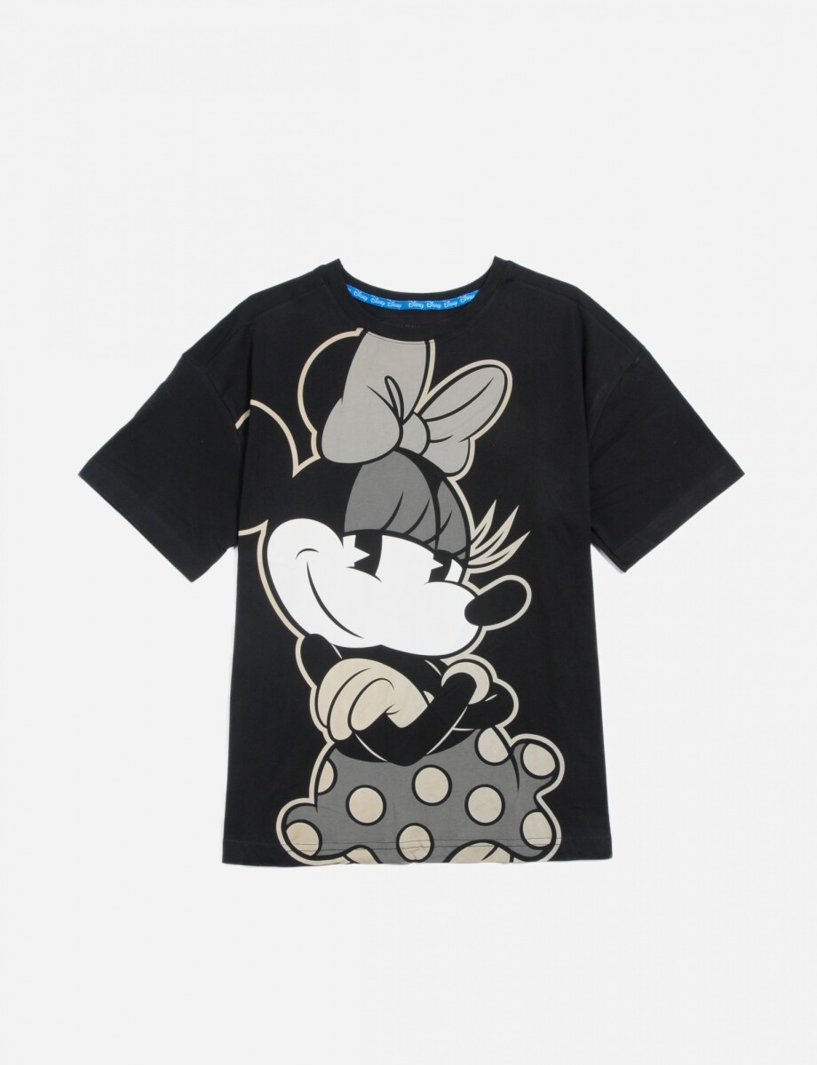 Remera Minnie mujer - NEGRO 