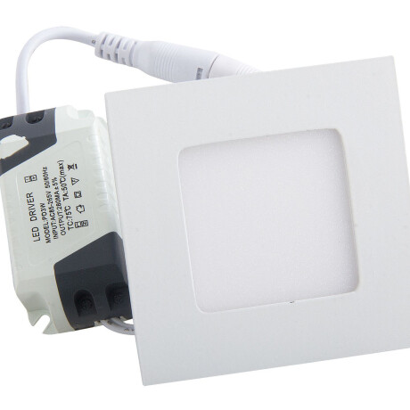 Panel LED 3W, de embutir, empotrar, cuadrado BLANCO Cálido 3000K