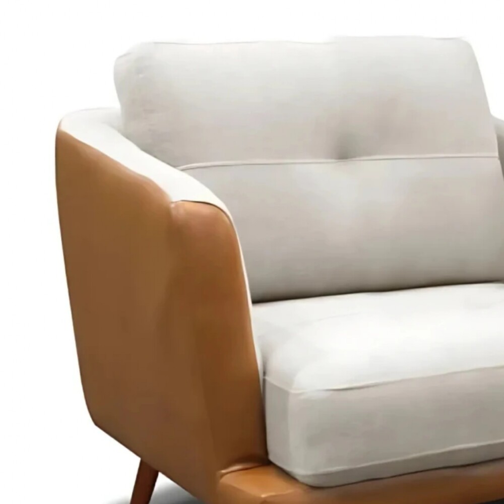 Sillon Poltrona 1 Cuerpo Triunfo Marron y beige