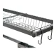 Escurridor Sobre Pileta Grande 85cm 2 Niveles Negro Negro
