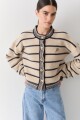 CARDIGAN TERRO TENNIS Crudo