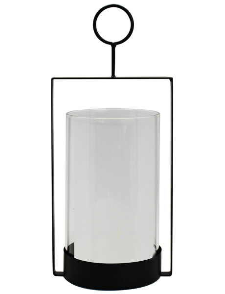 PORTA VELA BOROSILICATO SOPORTE METAL 12.3X10X27CM PORTA VELA BOROSILICATO SOPORTE METAL 12.3X10X27CM