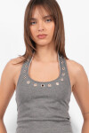 Top Hole Gris Melange