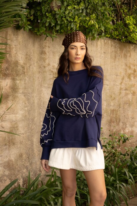 Buzo Blossom Azul