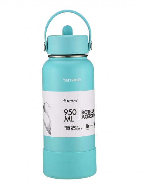 Botella Térmica con Pico 950mL. Turquesa