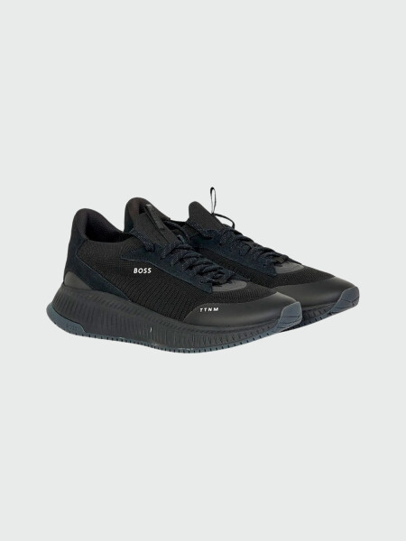 BOSS - Championes de punto, TTNM EVO Negro Estampado