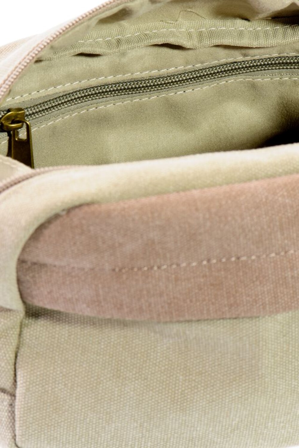 NECESSAIRE BICOLOR CANVAS Oliva