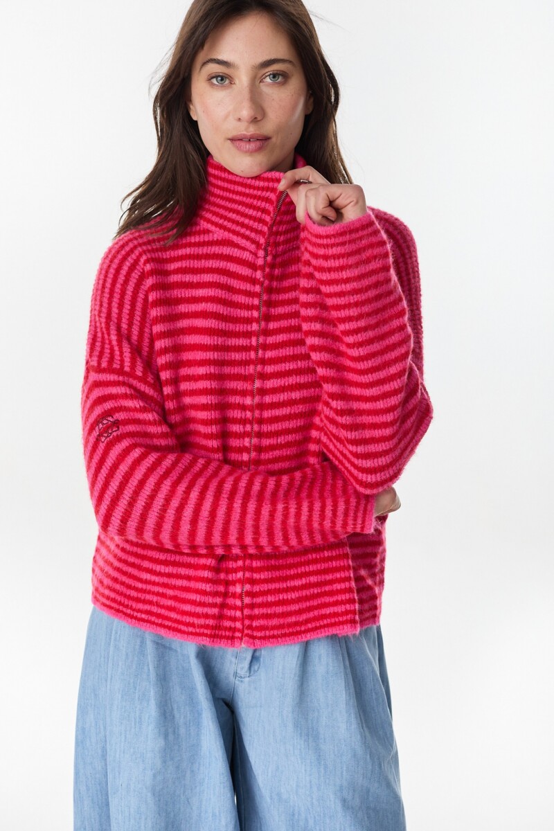 Campera Senna - Rojo/Rosa 