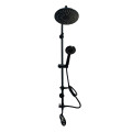 BARRAL CON DUCHA EXTERIOR MODELO CANDIA COLOR NEGRO Barral Con Ducha Exterior Modelo Candia Color Negro