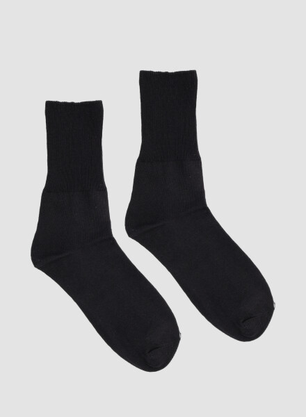 Medias lisas con puño especial que no aprieta Negro