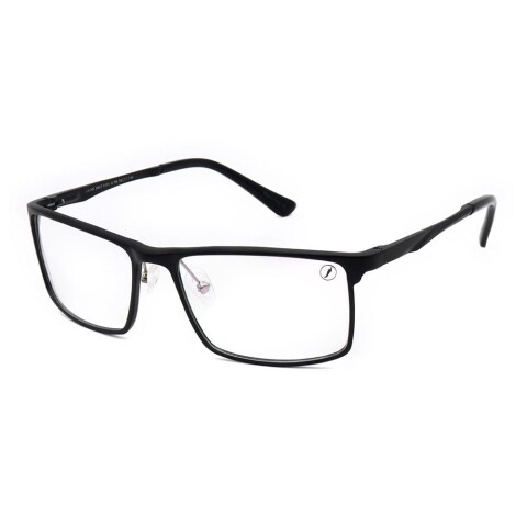 Lentes De Vista Grau Cuadrado De Aluminio Negro/Negro