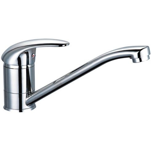 GRIFERIA MESADA PICO BAJO MONOCOMANDO BRILLO COCINA 25CM 000