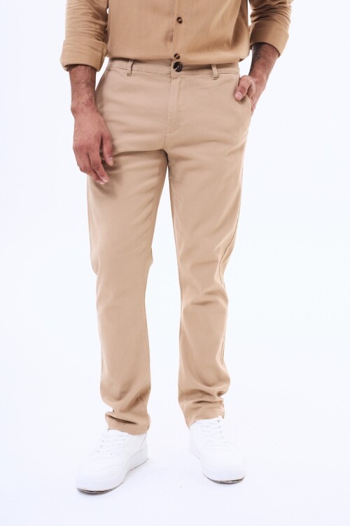 Pantalon de gabardina Rivera Beige