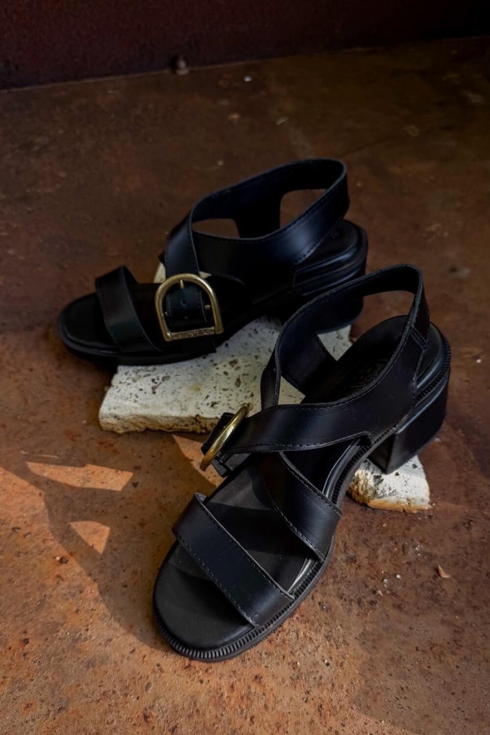 Buckle Sandals Negro