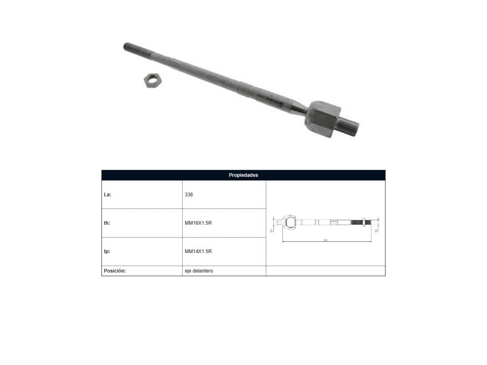 Mate Audi A3, Volks Golf 96-06 Der/Izq 