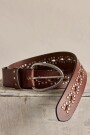 CINTURON STUD PRESTON Marron