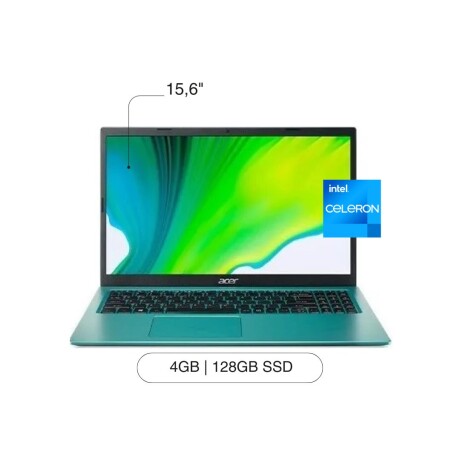 Notebook ACER Aspire 1 15.6' FHD 128GB SSD / 4GB N4500 W10 - Sky Blue Notebook ACER Aspire 1 15.6' FHD 128GB SSD / 4GB N4500 W10 - Sky Blue