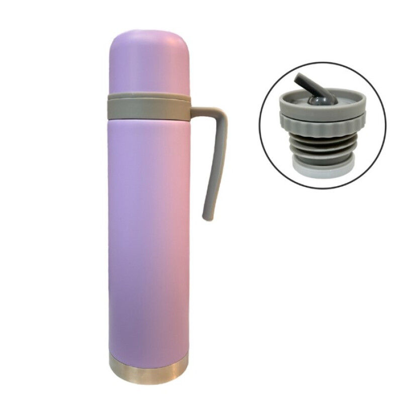 Termo Comet 750 ml Acero Inoxidable con Asa Fija y Pico Cebador Lila