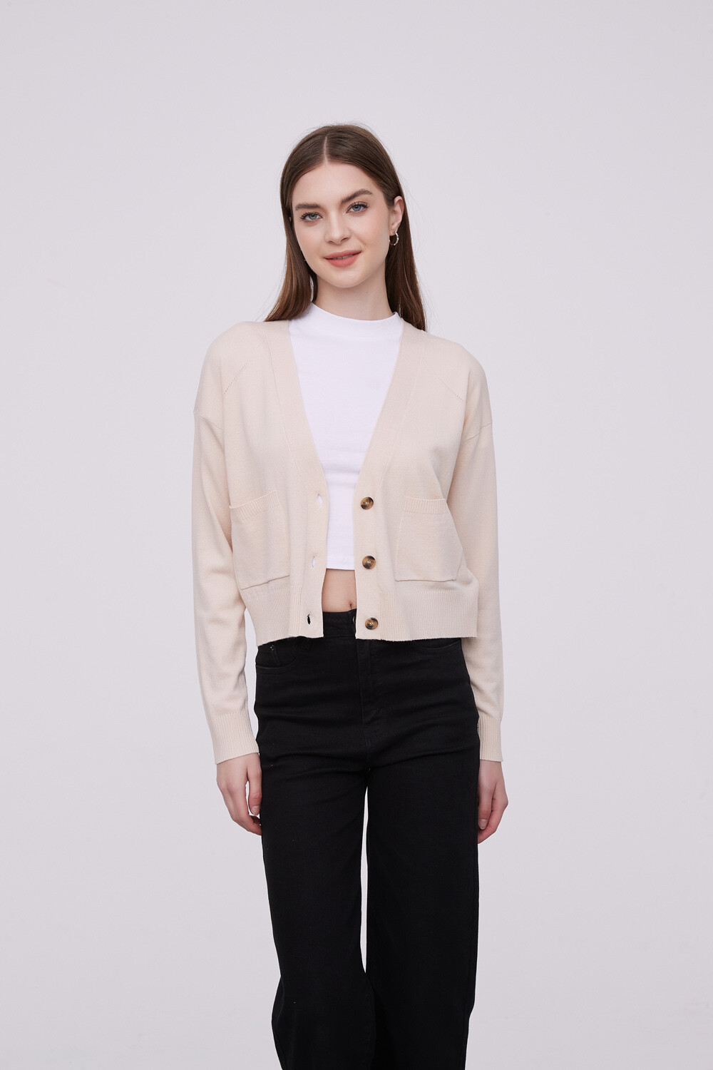 Cardigan Paki Beige